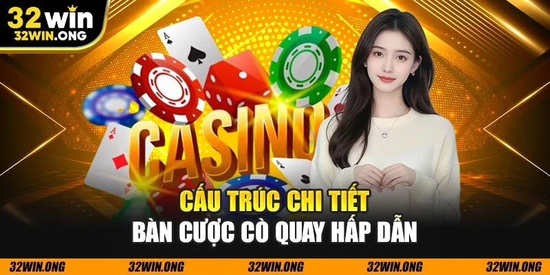 Cấu trúc chi tiết bàn cược cò quay hấp dẫn