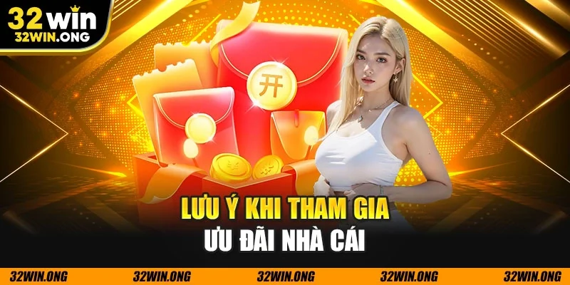 Lưu ý khi tham gia ưu đãi nhà cái